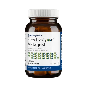 SpectraZyme® Metagest® (formerly Metagest) <br>Stomach Acid Support* Features Betaine HCl & Pepsin