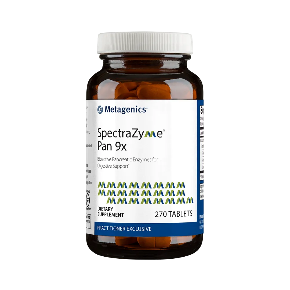 SpectraZyme® Pan 9x <br>Bioactive Pancreatic Enzymes for Digestive Support*