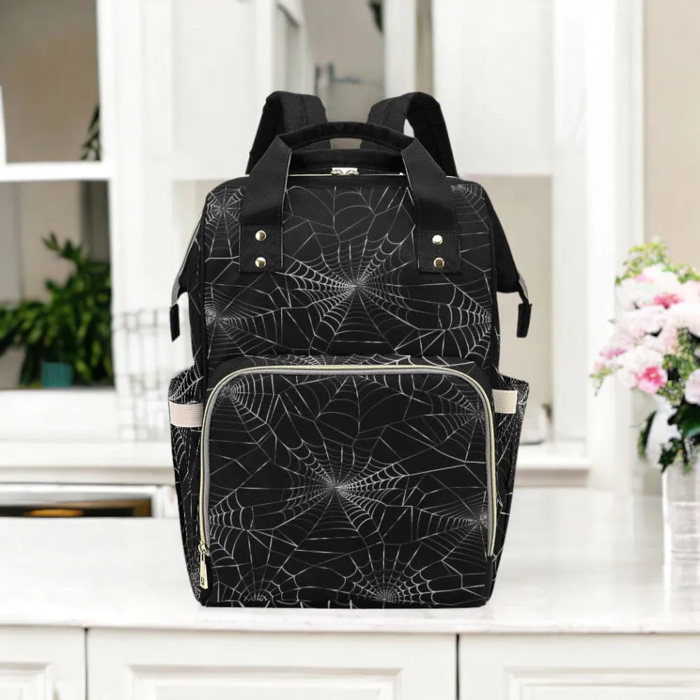 Spider Webb Occult Backpack Goth Baby Stuff Goth Baby Bag Creepy Cute Pastel Witchy Nappy Bag Spooky Emo Diaper Bag Witchy Mom Baby Gear