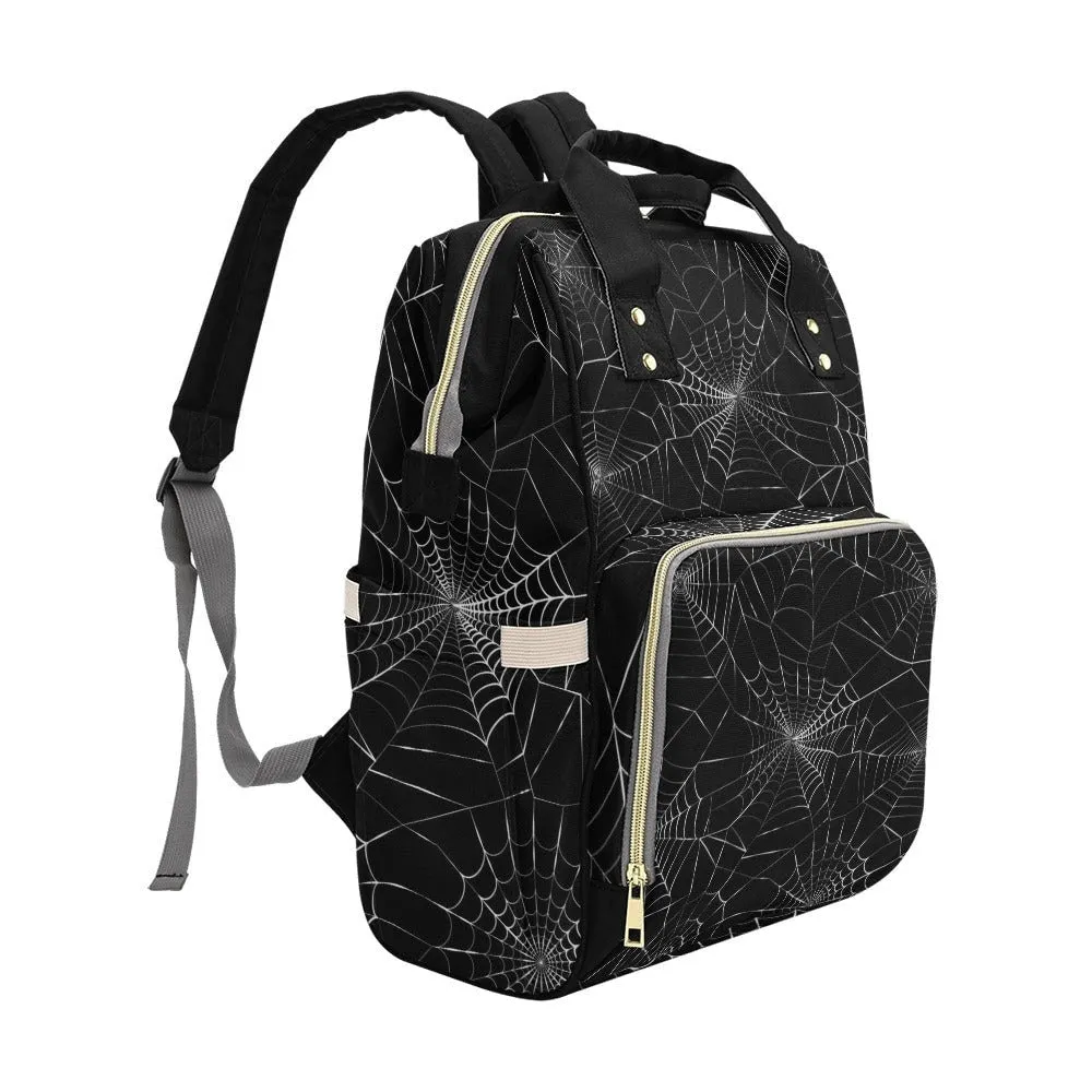 Spider Webb Occult Backpack Goth Baby Stuff Goth Baby Bag Creepy Cute Pastel Witchy Nappy Bag Spooky Emo Diaper Bag Witchy Mom Baby Gear