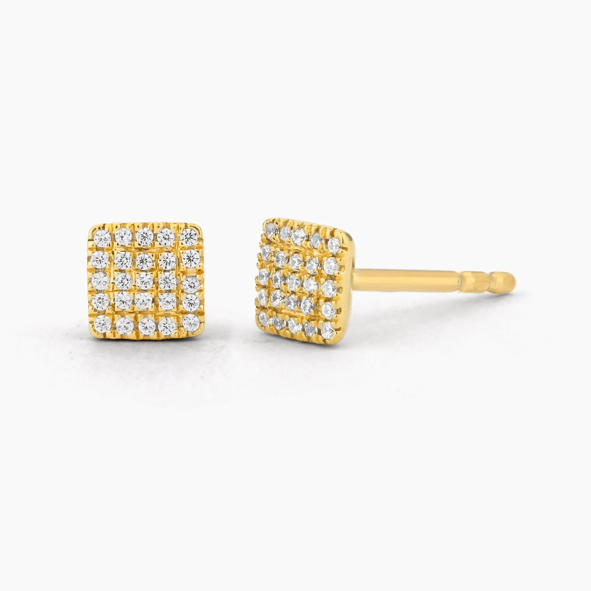Square Fashion Stud Earrings