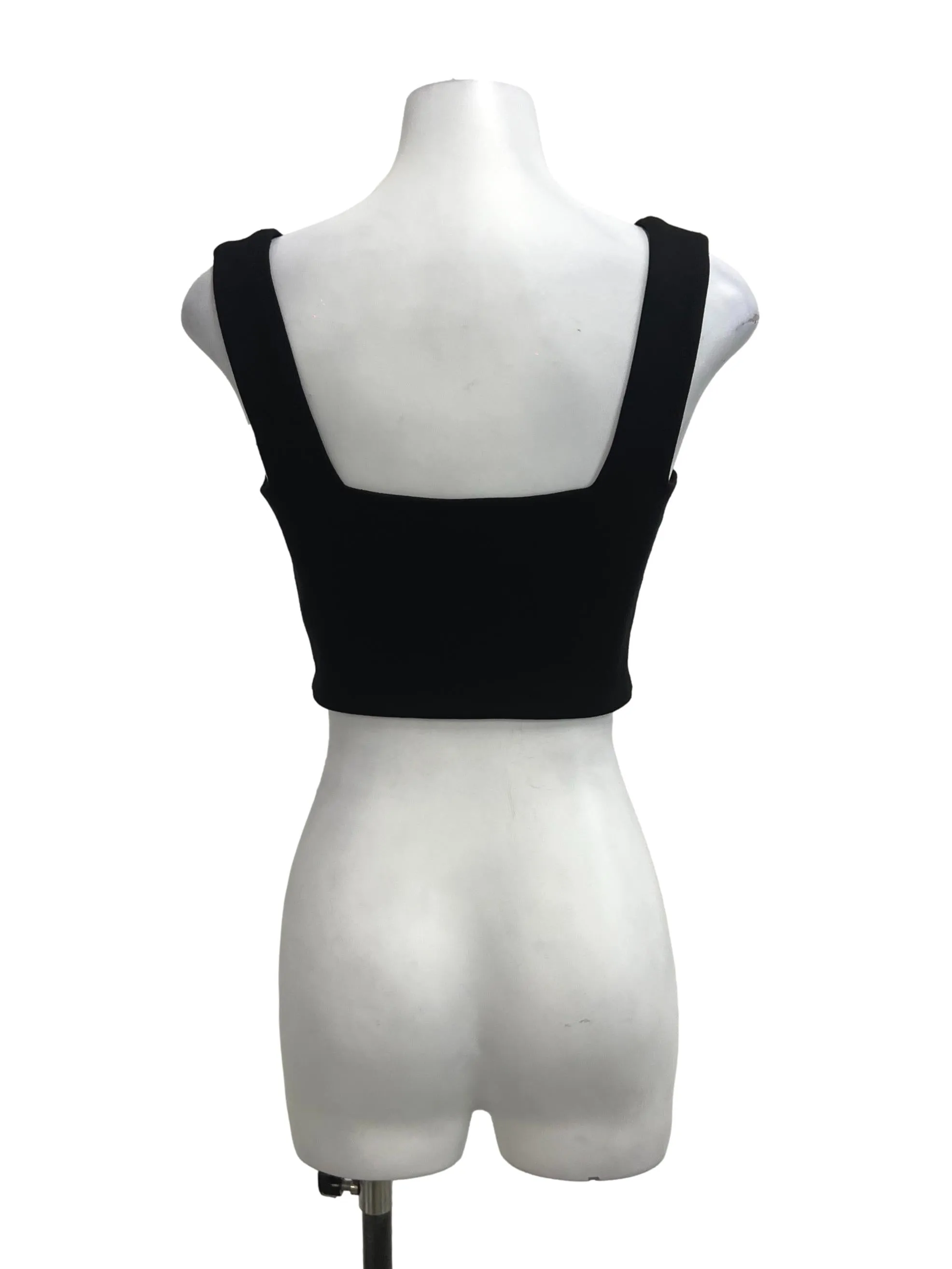 Square-Neck Jersey Crop Top OSN