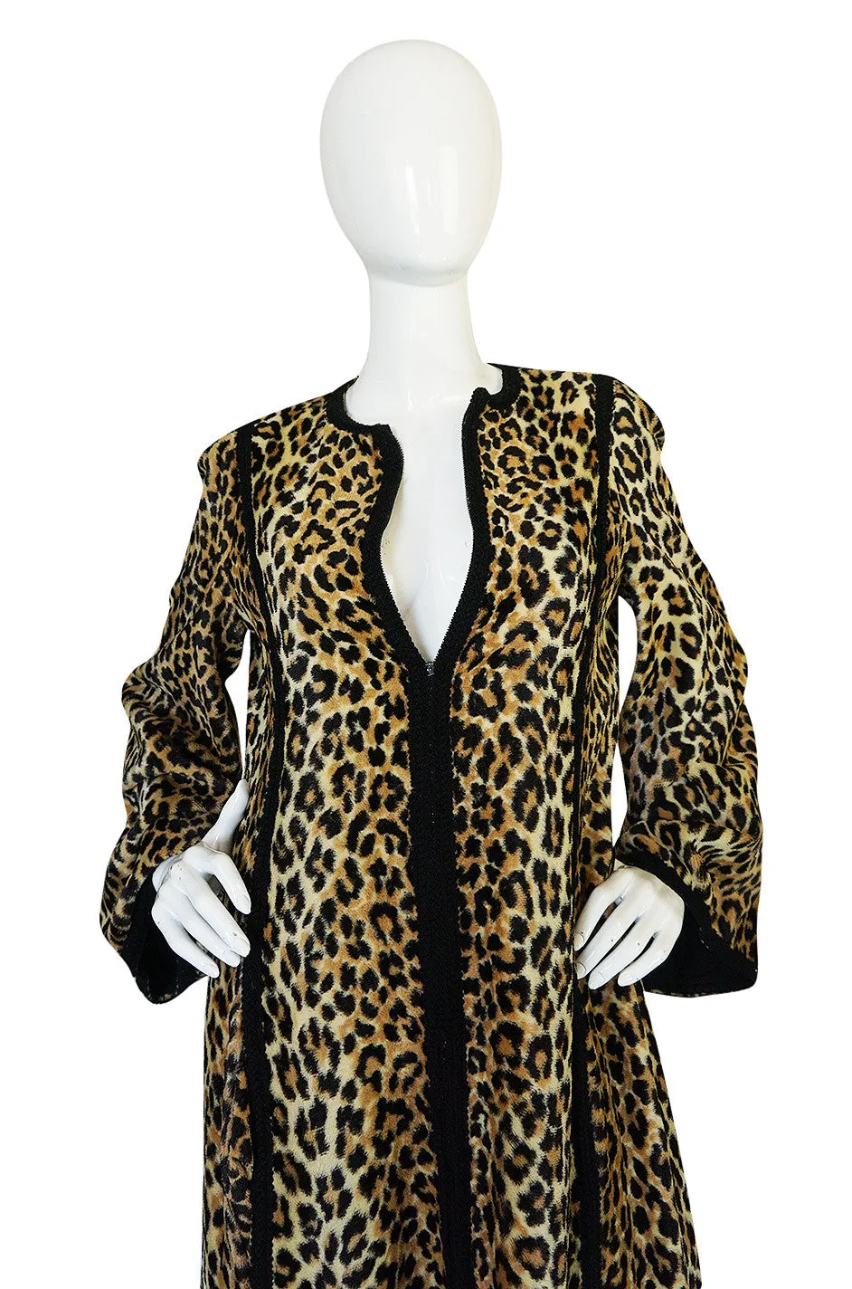 Statement c1969-75 Malcolm Starr Leopard Caftan Dress