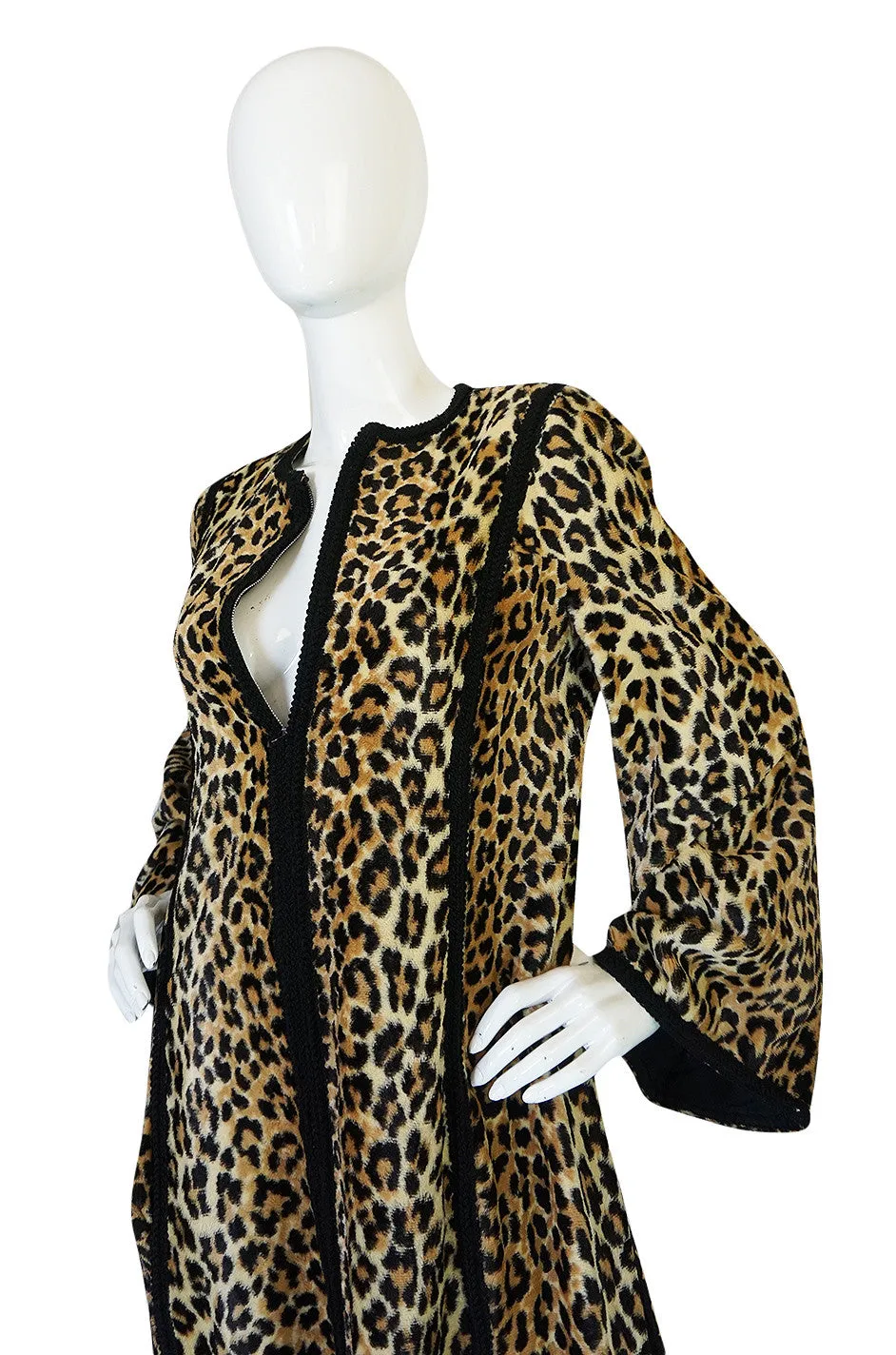 Statement c1969-75 Malcolm Starr Leopard Caftan Dress