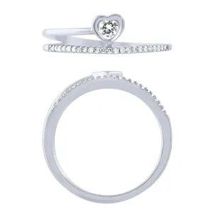 Sterling Silver 0.16Ctw Fashion Ring