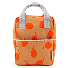 Sticky Lemon backpack large | farmhouse | checkerboard | blooming purple  soil green