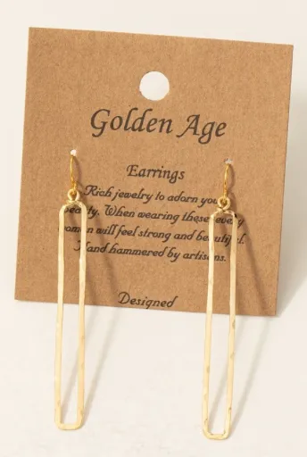 Straight Ahead Hoop Earring