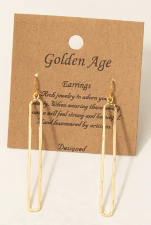 Straight Ahead Hoop Earring