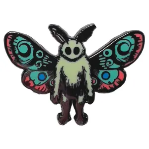 Strike Gently Co Blue Mothman Pin (Summer Variant)
