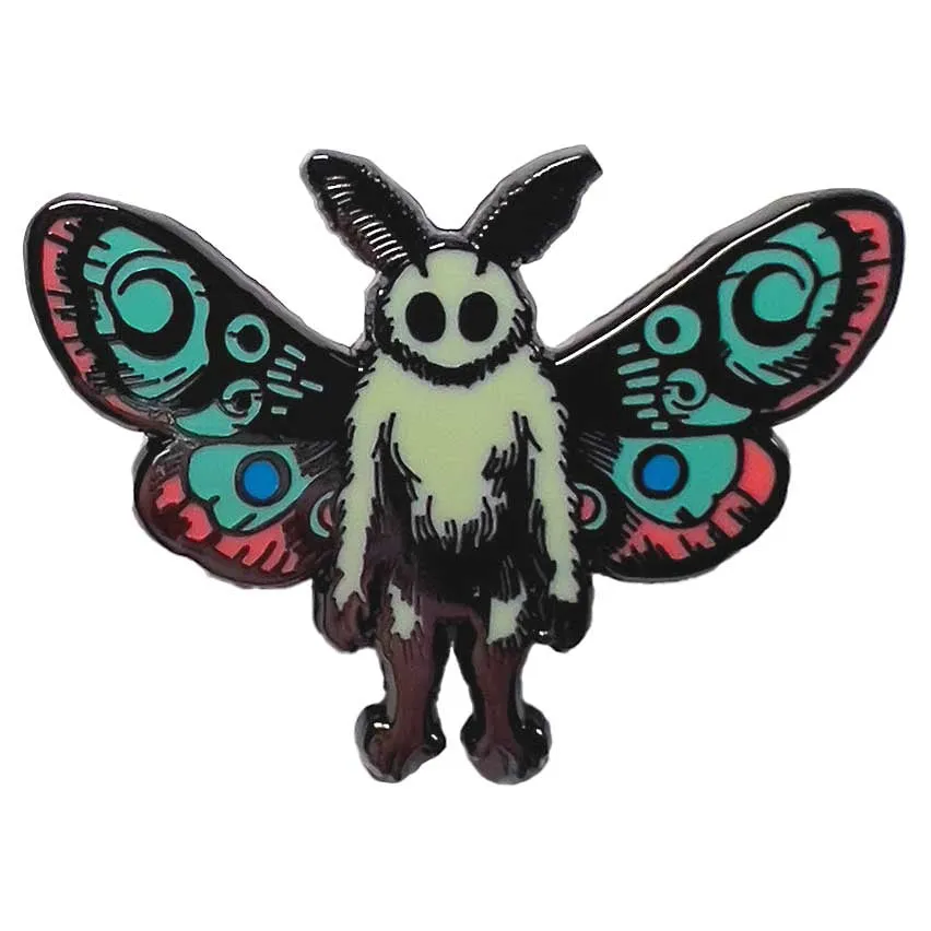 Strike Gently Co Blue Mothman Pin (Summer Variant)