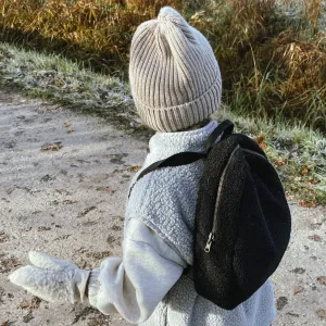 Studio Noos Teddy Backpack Rucksack (Black Teddy)