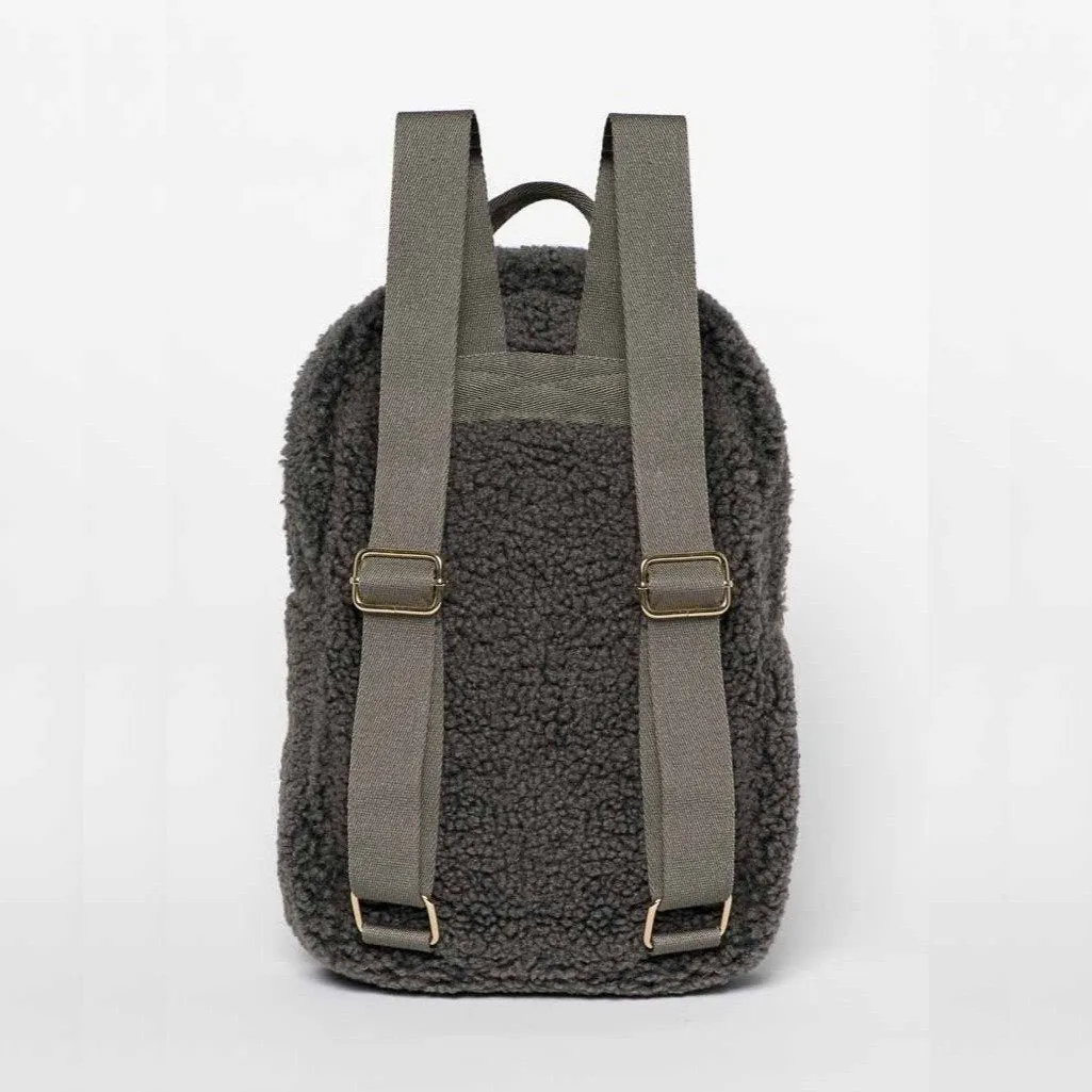 Studio Noos Teddy Backpack Rucksack (Dark Grey Teddy)