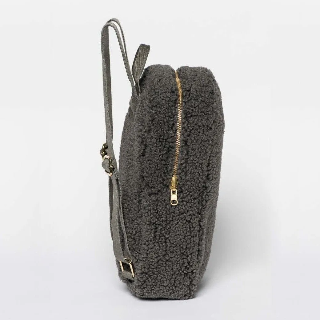 Studio Noos Teddy Backpack Rucksack (Dark Grey Teddy)