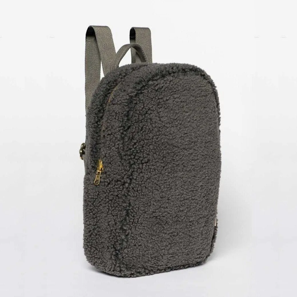 Studio Noos Teddy Backpack Rucksack (Dark Grey Teddy)