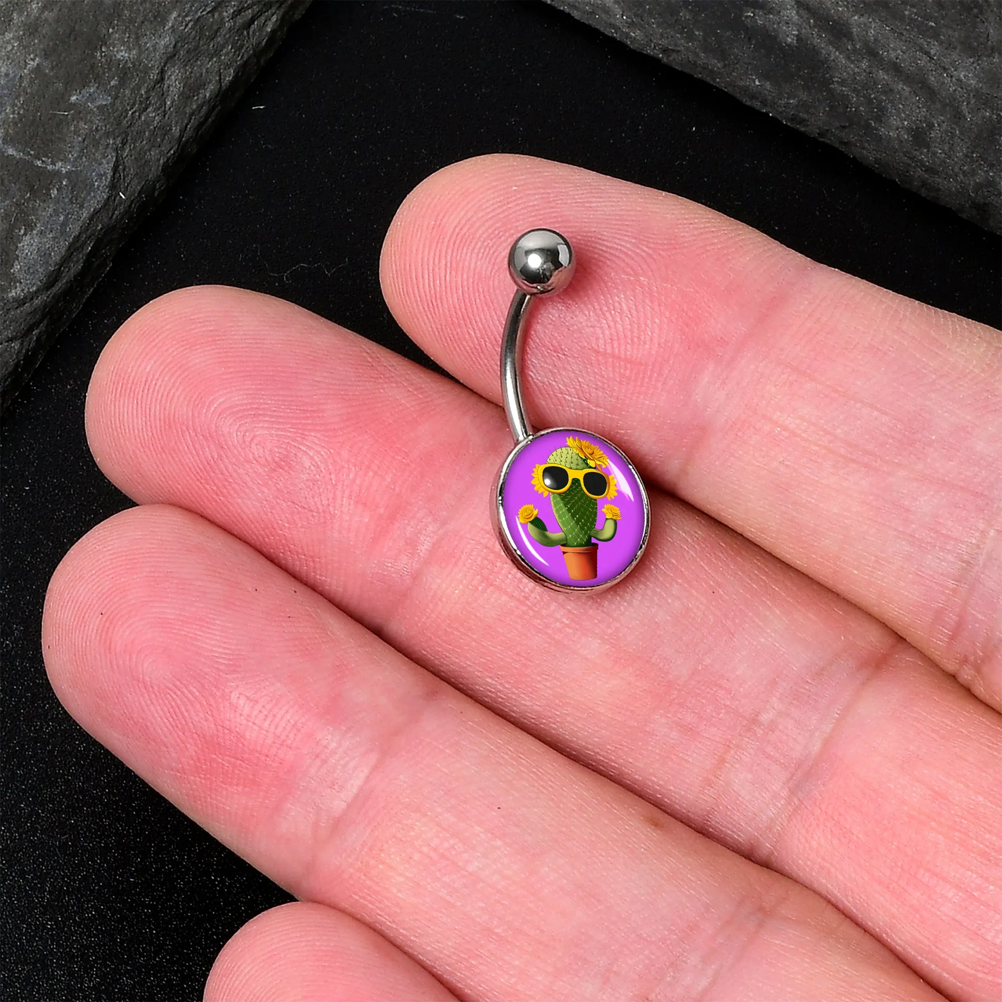 Sunflower Cactus Belly Ring