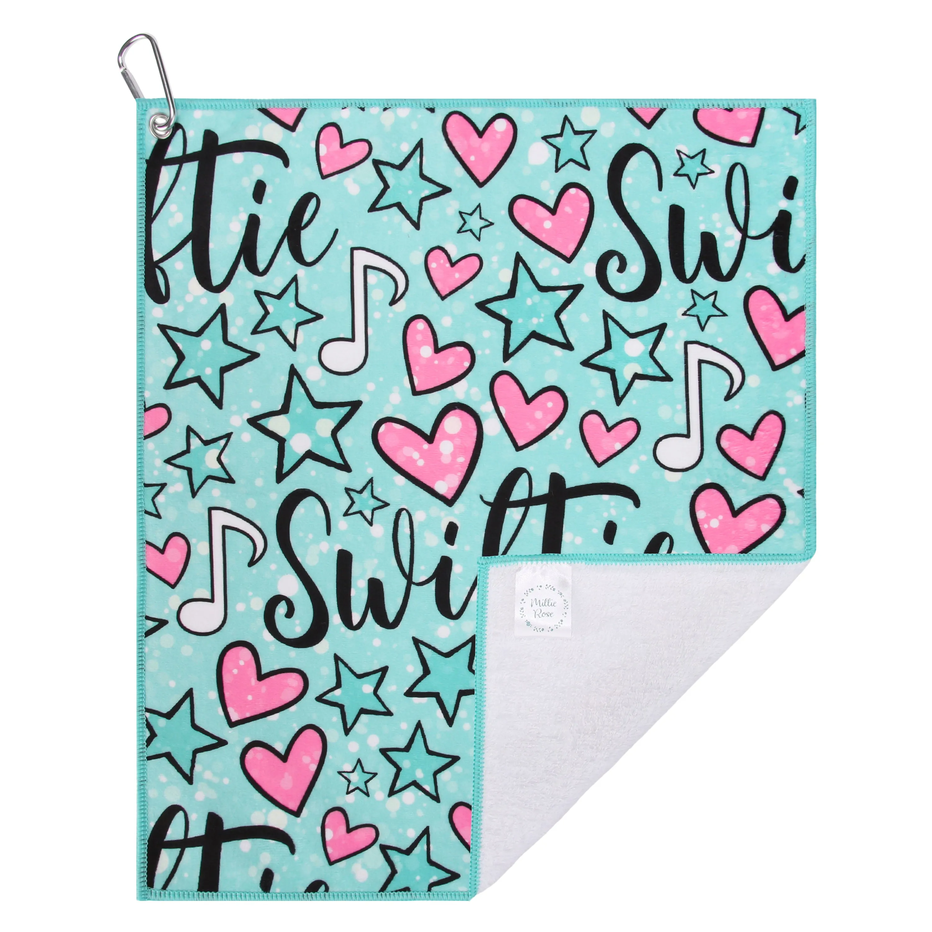 Swiftie Sports Towel with Carabiner Clip
