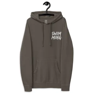 Swimming Premium Heavyweight Pigment-Dyed Embroidered Hoodie