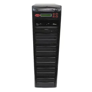 Systor Multi Media Center - Flash Memory Drive (USB/SD/CF/MS/MMC) to Disc Backup   1 to 10 SATA Blu-Ray Duplicator