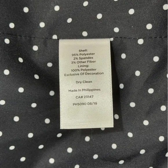 TALBOTS White &amp; Black Westport Tweed Open Front Blazer Jacket - Women’s Size 18