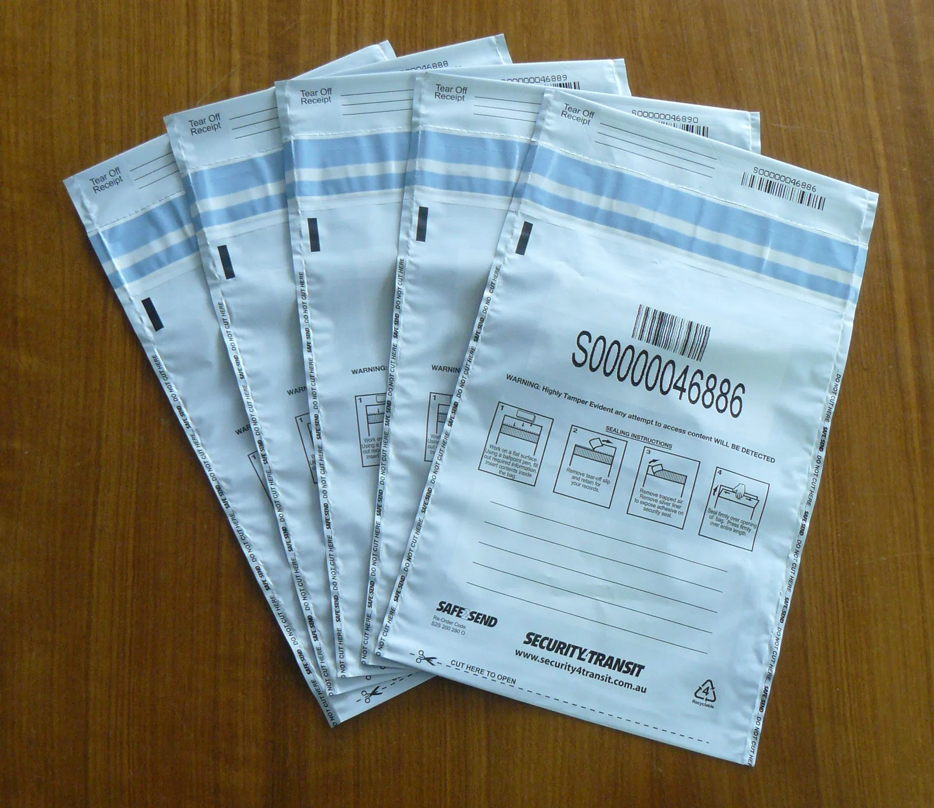 Tamper Evident Bag - Opaque - Multiple sizes