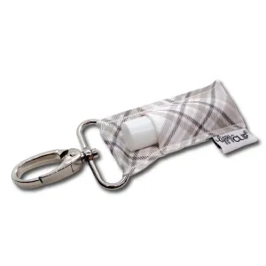 Taupe Plaid LippyClip® Lip Balm Holder