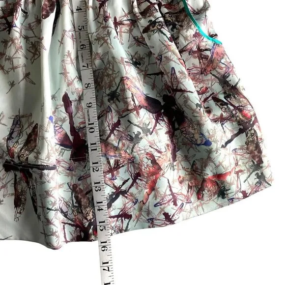 Ted Baker London Dragonfly Mini Skirt Women's Sz 2 Designer Preppy Party NWT