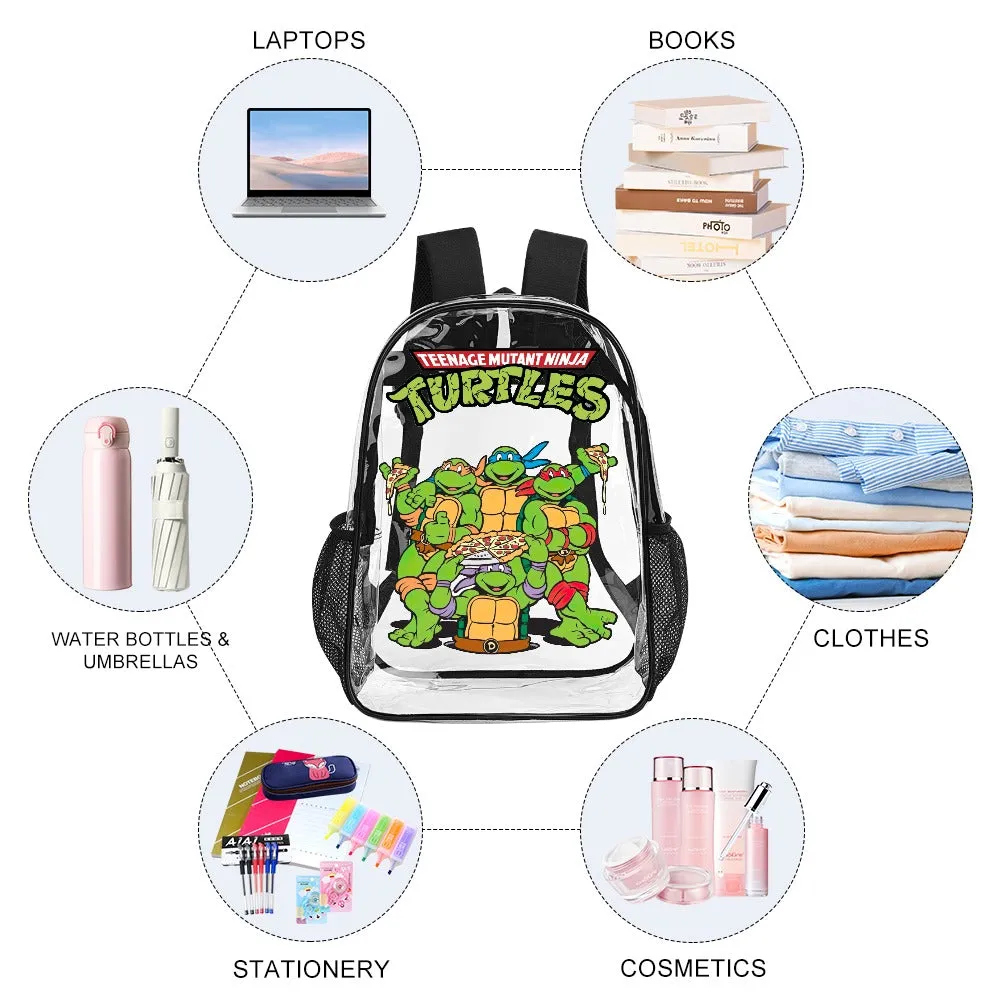 Teenage Mutant Ninja Turtles Transparent Backpack 17 Inch
