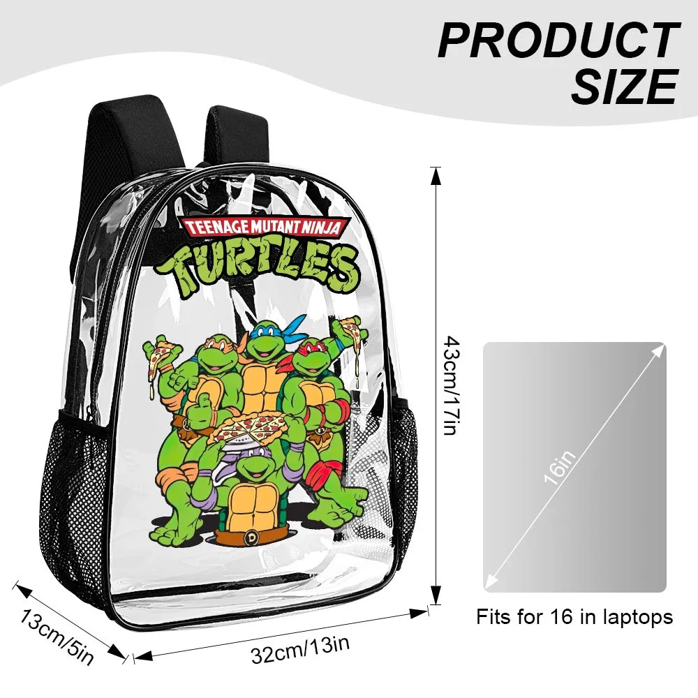 Teenage Mutant Ninja Turtles Transparent Backpack 17 Inch