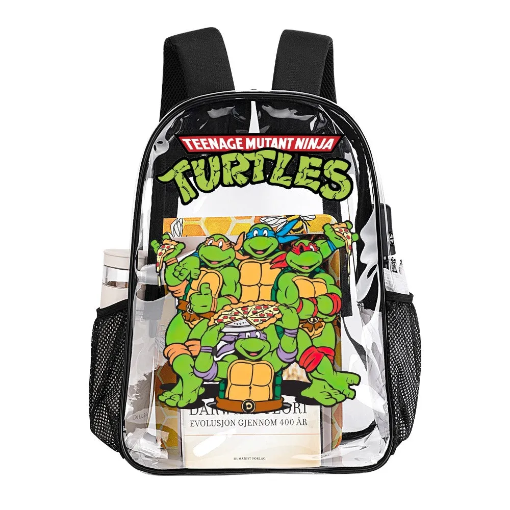 Teenage Mutant Ninja Turtles Transparent Backpack 17 Inch