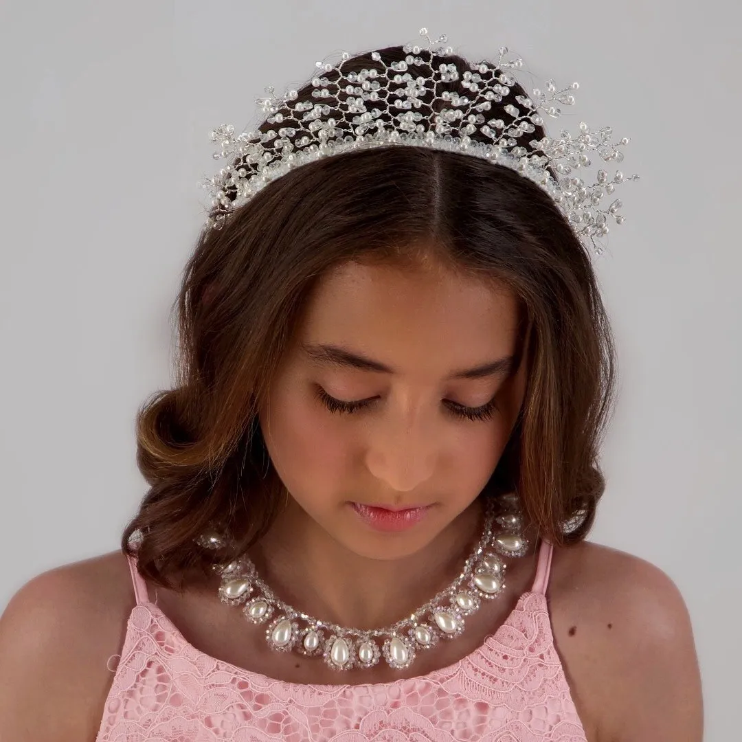 The Carita Pearl & Crystal Necklace