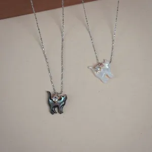 The Cat Necklace (Solid Silver)