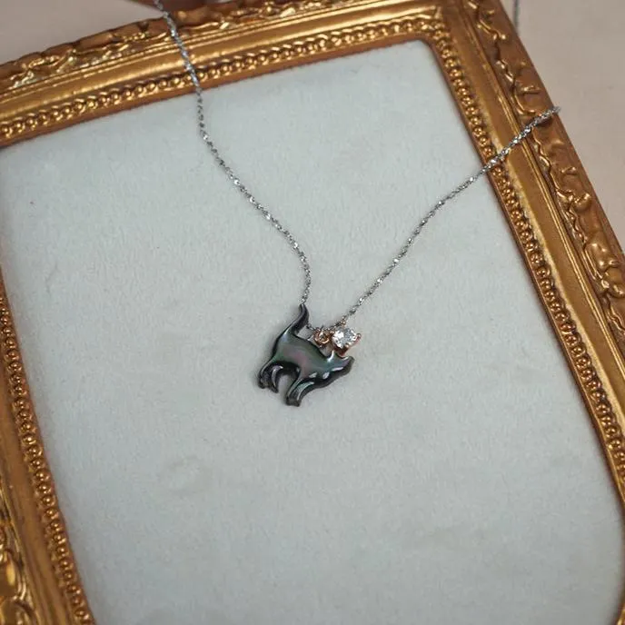 The Cat Necklace (Solid Silver)