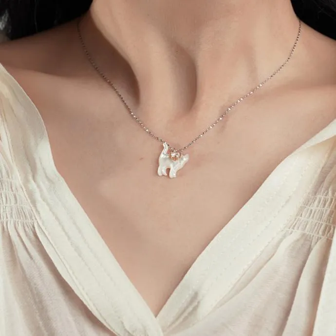 The Cat Necklace (Solid Silver)