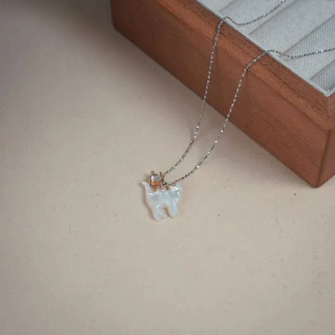 The Cat Necklace (Solid Silver)