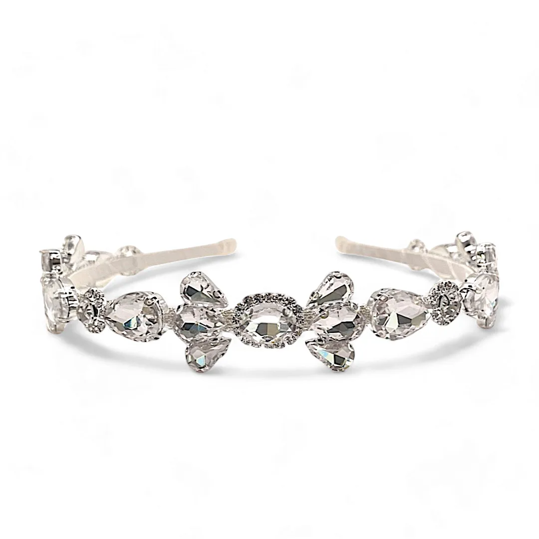 The Cynthia Girls Diamante Tiara Headband