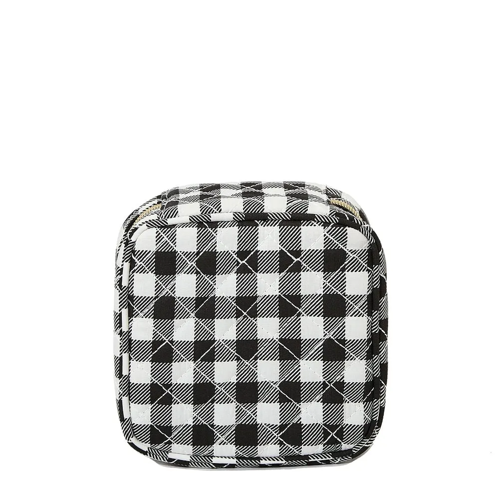The Quilted Teched Out Case Black Gingham