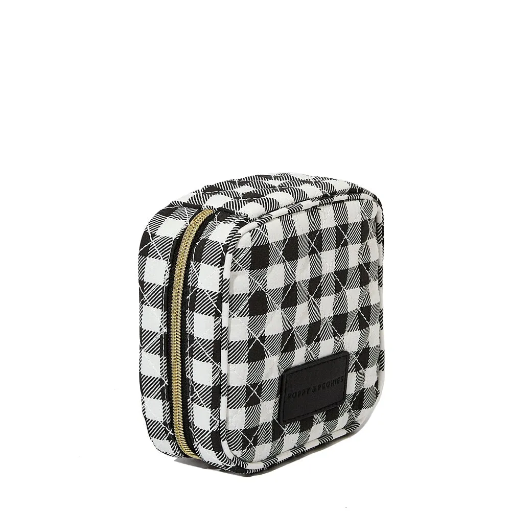 The Quilted Teched Out Case Black Gingham