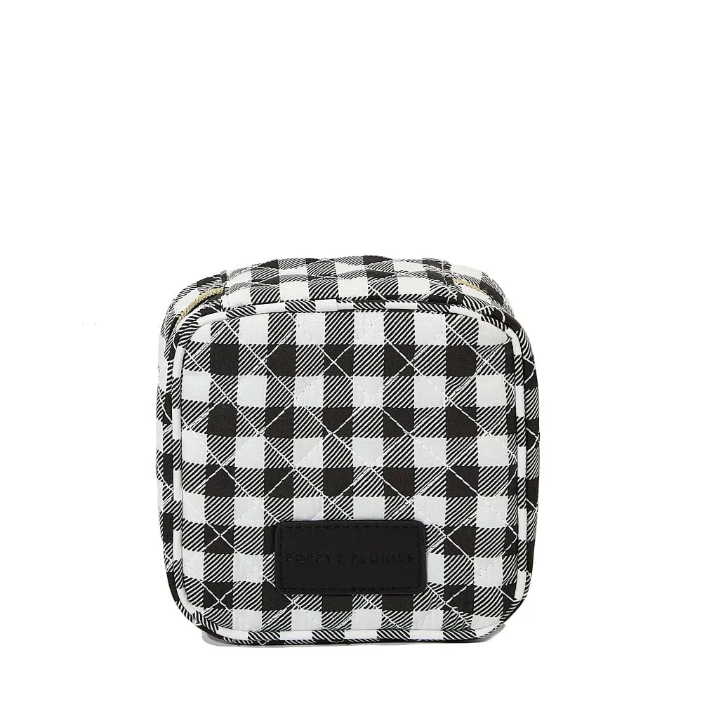 The Quilted Teched Out Case Black Gingham