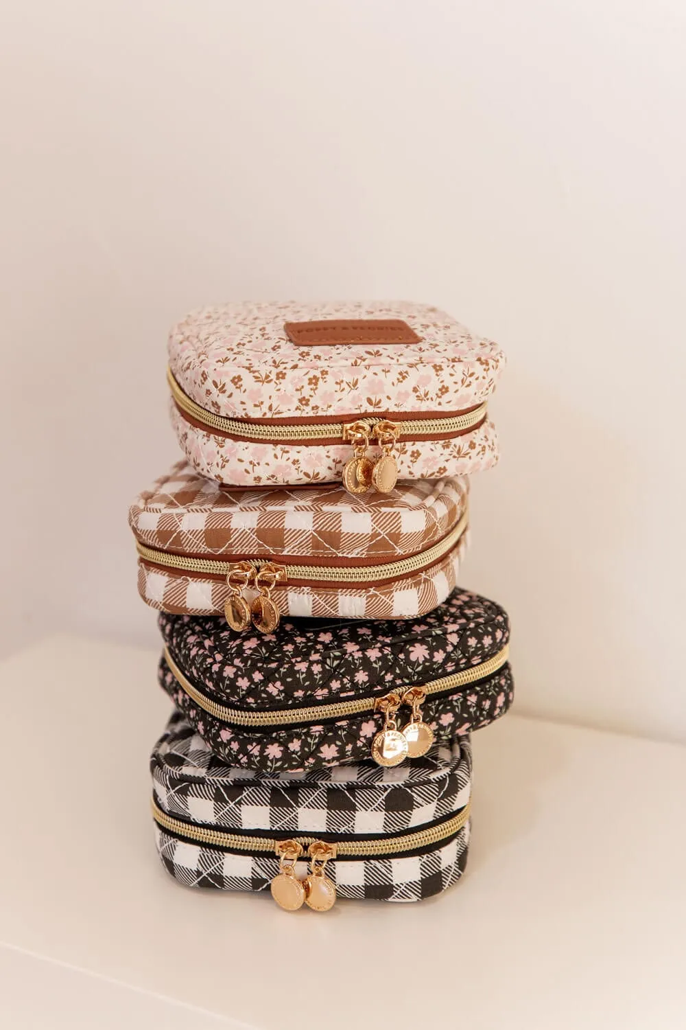 The Quilted Teched Out Case Black Gingham