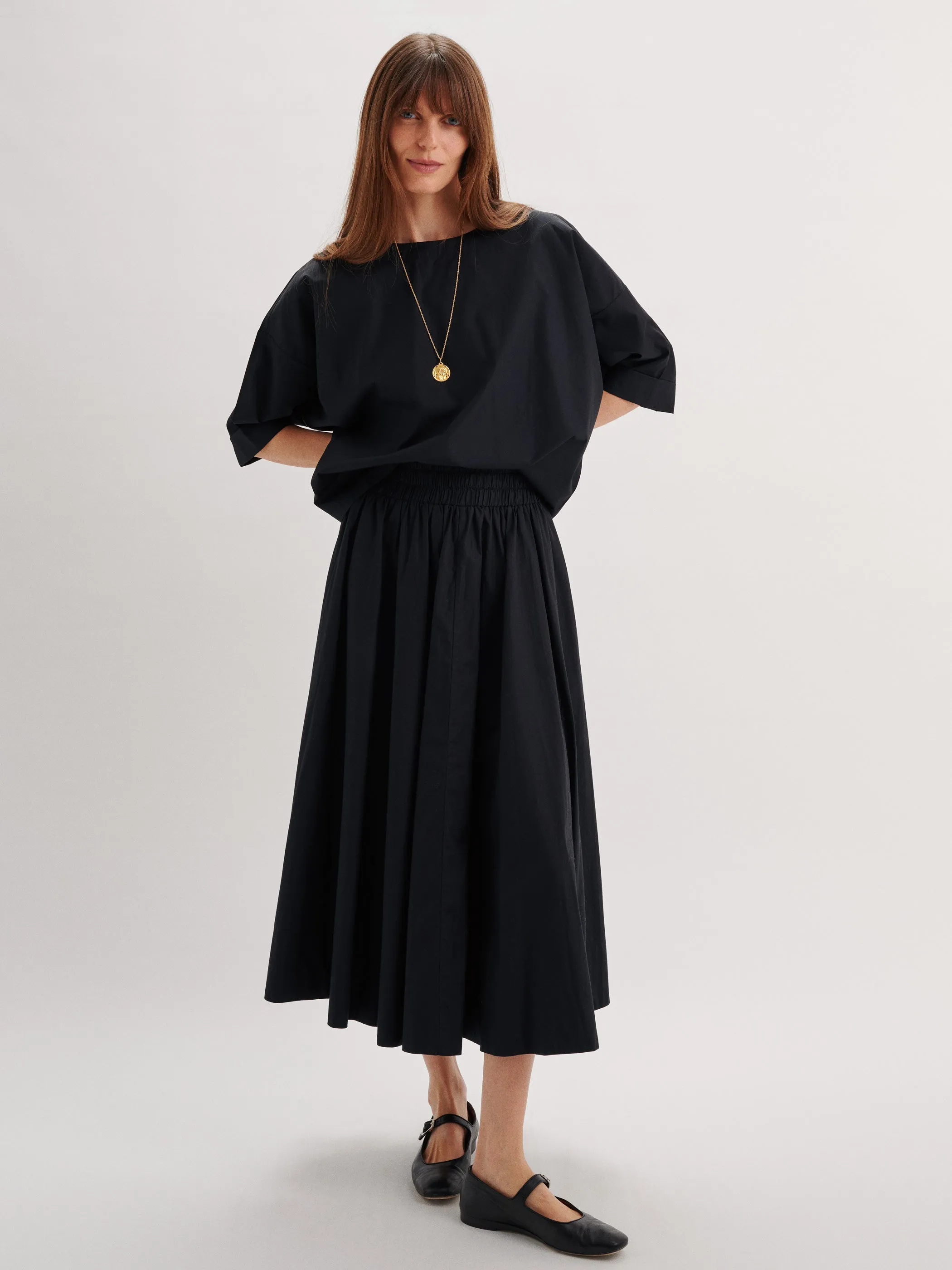 The Saria Top in Cotton Poplin