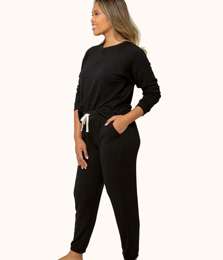The Terry-Soft Jogger: Jet Black