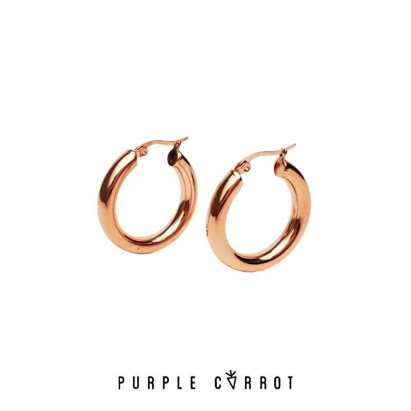 Thick Hoop Earrings
