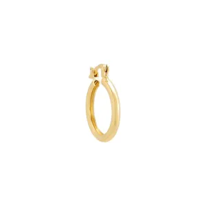 Thin Solid Tube Huggie Earring