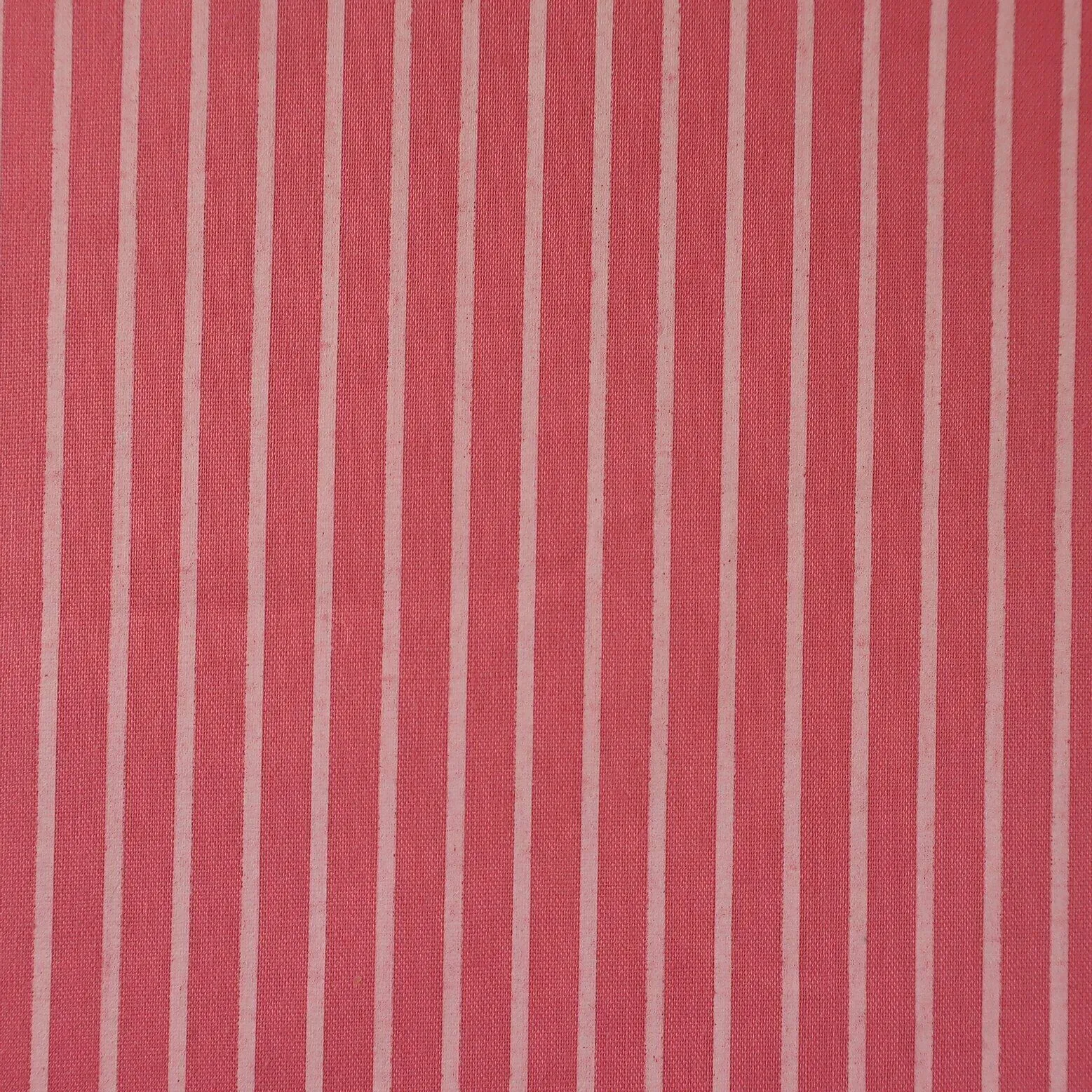 Ticking Stripes Vintage Shabby Chic Polycotton Floral Fabric