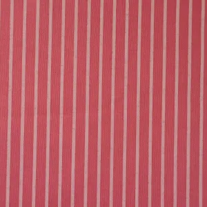 Ticking Stripes Vintage Shabby Chic Polycotton Floral Fabric