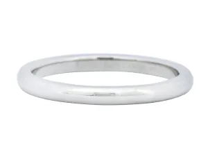 Tiffany & Co. Platinum Stacking Unisex Band Ring