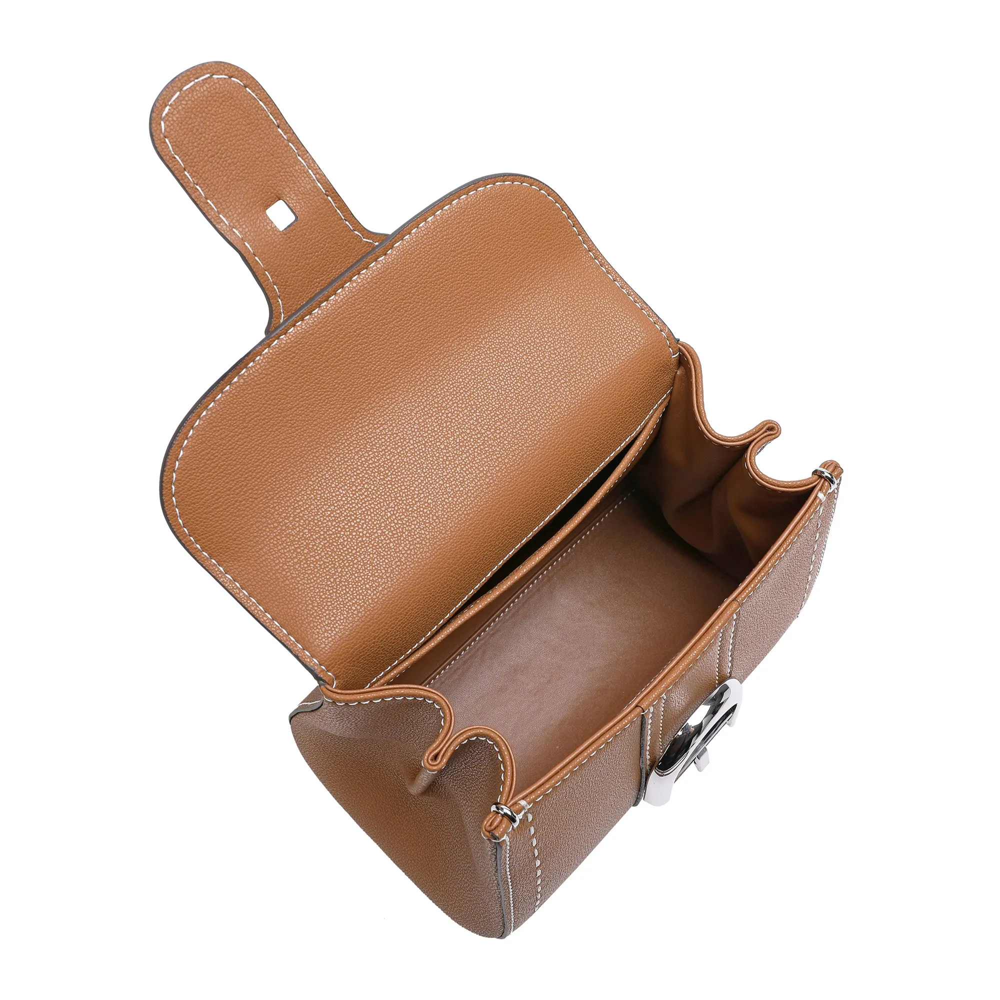 Tiffany & Fred Full-Grain Leather Satchel/Shoulder Bag