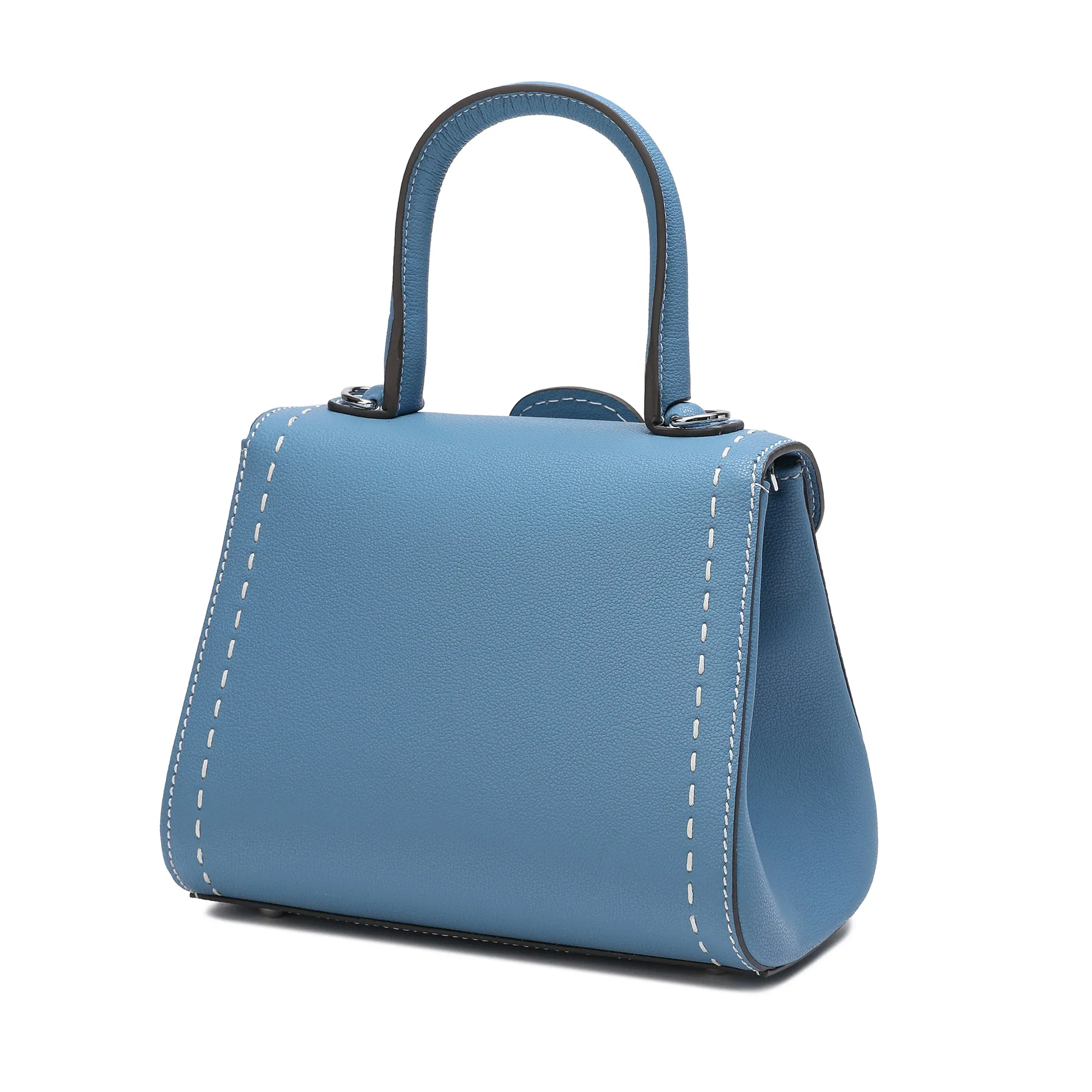 Tiffany & Fred Full-Grain Leather Satchel/Shoulder Bag