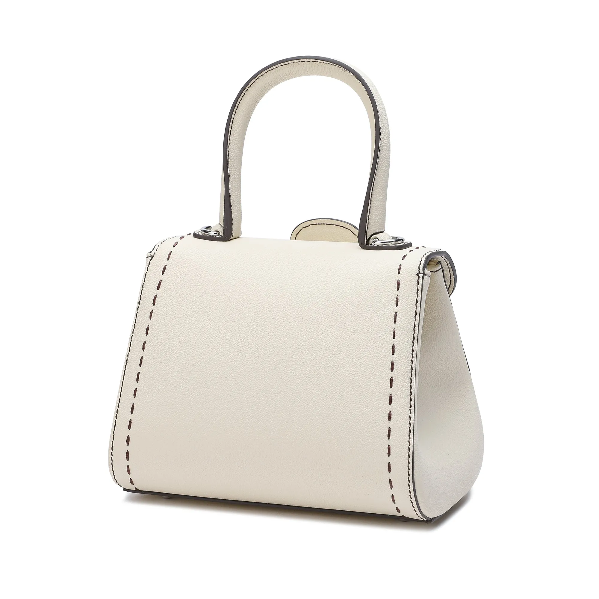 Tiffany & Fred Full-Grain Leather Satchel/Shoulder Bag