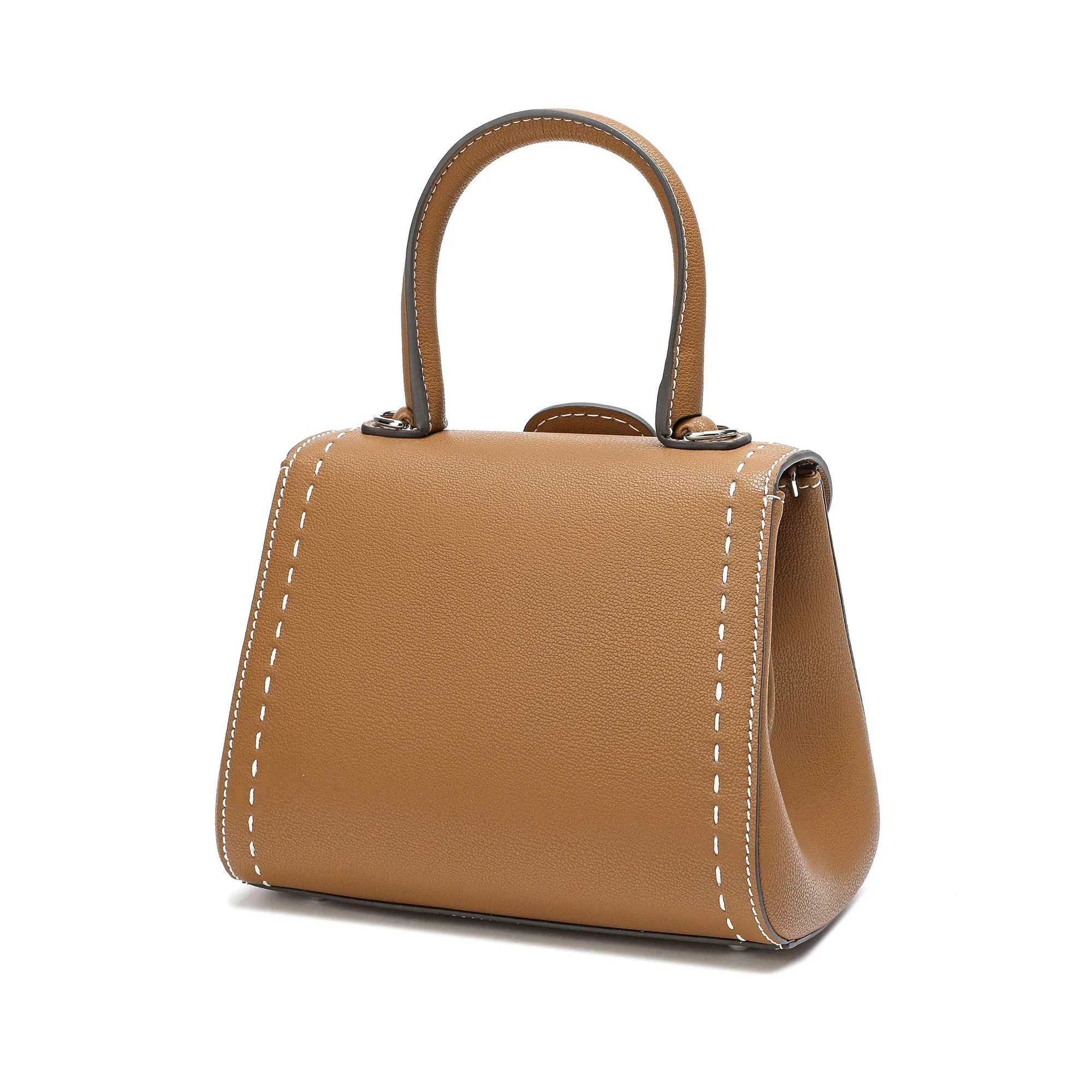 Tiffany & Fred Full-Grain Leather Satchel/Shoulder Bag